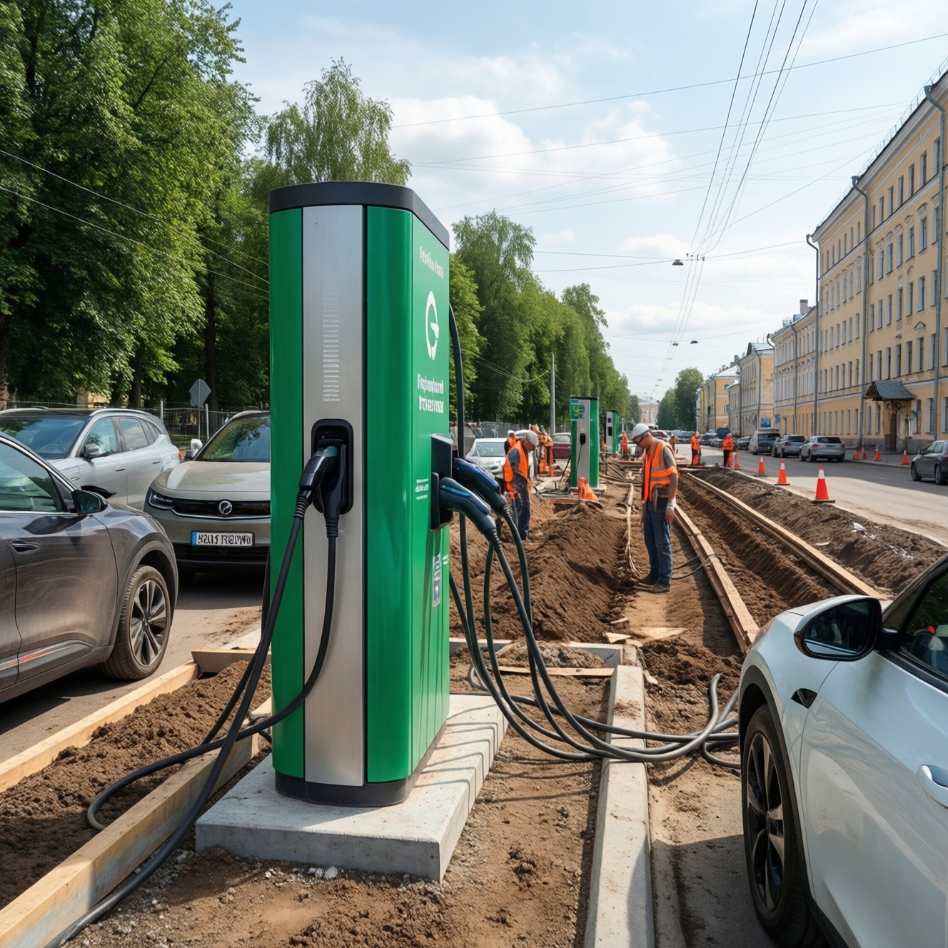 В Пскове на улице Ипподромной появится зарядная станция для электромобилей В Пскове на улице Ипподромной появится зарядная станция для электромобилей